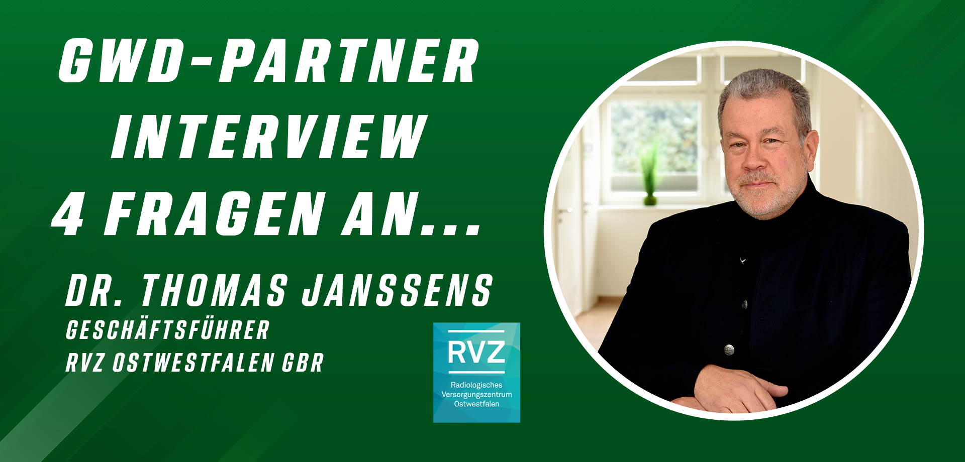 4 Fragen an Dr. Thomas Janssens!